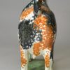 Prattware pottery cow creamer, circa 1820