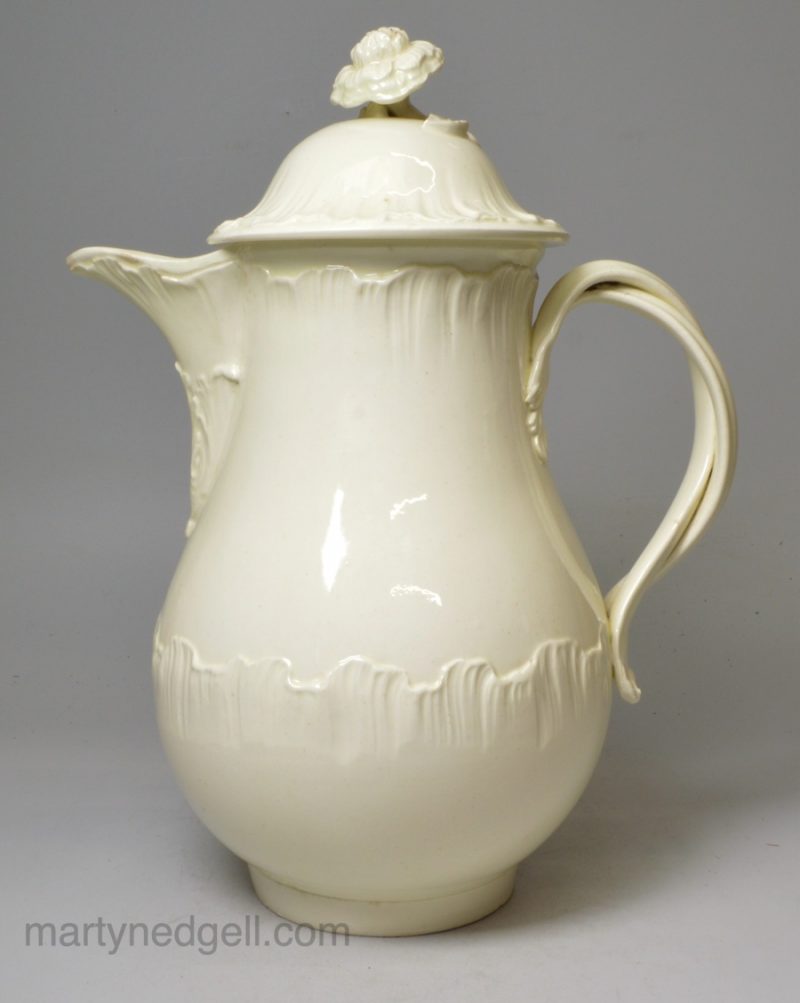 Wedgwood creamware pottery coffee pot, circa 1780