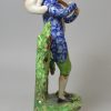 Staffordshire pearlware pottery bocage figure 'Lost Sheep Found', circa 1820