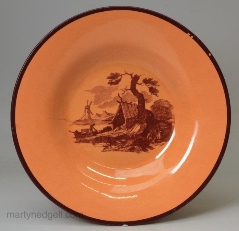 Don pottery chalcedony plate, circa 1820