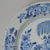 Large London delft plate, circa 1760
