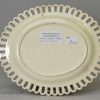 Creamware pottery shallow bowl and stand, circa 1800 Neale & Co, Staffordshire