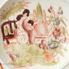 Pearlware pottery child's bowl moulded with animals to the border, circa 1830