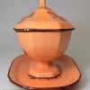Don Pottery chalcedony sauce tureen and stand, circa 1820