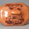 Don Pottery chalcedony sauce tureen and stand, circa 1820