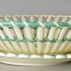 Creamware pottery basket and stand, circa 1795 Neale & Co