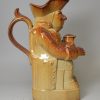 Saltglaze stoneware Toby jug, circa 1840 Brampton Derbyshire