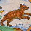 Dutch Delft floor tile, circa 1620