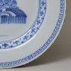 London delft plate, circa 1750