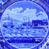 Pearlware pottery plate commemorating the 'Landing of General Lafayette in New York 1824' Clews Pottery