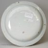 London delft polychrome pancake plate, circa 1740