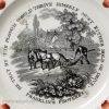 Pearlware pottery child's plate 'FRANKLIN'S PROVERBS', circa 1830