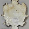 Pearlware pottery plaque moulded with the profile of King George III, circa 1790