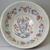 Large London delft polychrome bowl, circa 1730