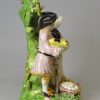 Staffordshire pearlware pottery group, 'The Tythe Pig', circa 1820