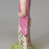Creamware pottery figure of perhaps Lady Macbeth decorated with enamels over the glaze, circa 1820