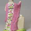 Creamware pottery figure of perhaps Lady Macbeth decorated with enamels over the glaze, circa 1820