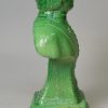 Green glazed creamware bust of King George III, circa 1790