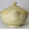 Wedgwood drabware pottery sugar basin and cover, circa 1820