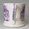 Commemorative pearlware pottery mug for the Great Exhibition of 1862