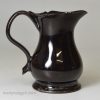 Small Jackfield black pottery creamer, circa 1770