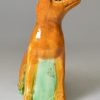 Prattware pottery model of a fox, circa 1800
