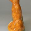 Prattware pottery model of a fox, circa 1800