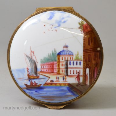 South Staffordshire enamel snuff box, circa 1770