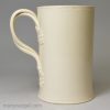 Creamware pottery mug, circa 1770, possibly Leeds Pottery