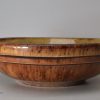 American redware bowl, circa 1860
