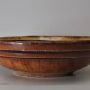 American redware bowl, circa 1860