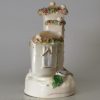 Staffordshire porcelain cottage pastille burner, circa 1840