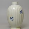 Worcester porcelain tea canister decorated with The Gillyflower Print, circa 1770