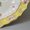 Derby porcelain yellow ground dessert dish, circa 1820