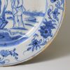 Liverpool delft marriage plate painted with the crucifixion and dated 1749