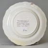 Pearlware pottery child's plate 'THOMAS', circa 1830 John Rogers & Son Pottery Staffordshire