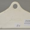 Part glaze terracotta bin label, circa 1850 'PORT'