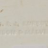 Part glaze terracotta bin label, circa 1850 'PORT'