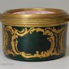 French enamel table snuff box the lid painted with bacchanalian boys in pink, circa 1840