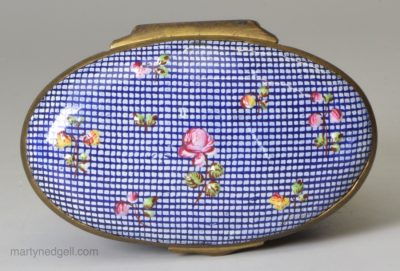 Bilston enamel box, circa 1780