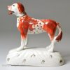 Pair of Staffordshire porcelain dogs, circa 1840