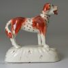 Pair of Staffordshire porcelain dogs, circa 1840