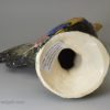 Pearlware pottery model of a cockerel, circa 1820, possibly Scottish or North East
