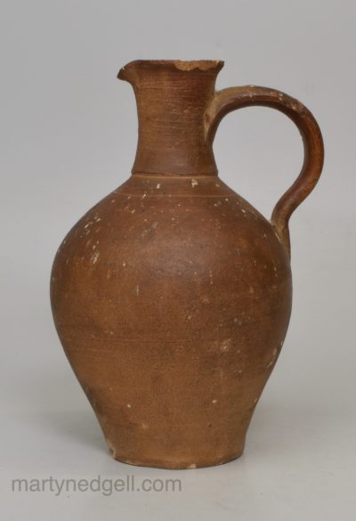 Continental Stoneware pottery jug, circa 1800