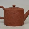 Small Staffordshire red stoneware tea pot, circa 1760