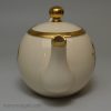 Commemorative pottery tea pot made for the coronation of King Edward VII, circa 1902