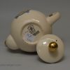 Commemorative pottery tea pot made for the coronation of King Edward VII, circa 1902