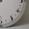 French tin glaze clock face, circa 1780