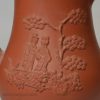 Small Staffordshire red stoneware coffee pot, circa 1760