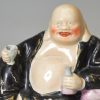 Staffordshire pearlware pottery figure of a Hotei after Chinese original, circa 1820
